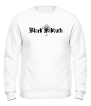 Толстовка без капюшона Black Sabbath text with logo