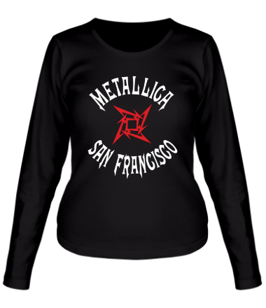 Женская футболка длинный рукав Metallica (San Francisco)