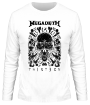 Мужская футболка длинный рукав Megadeth - thirteen фото