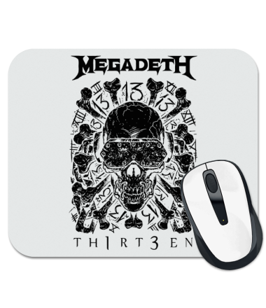 Коврик для мыши Megadeth - thirteen
