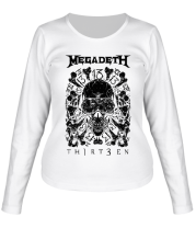 Женская футболка длинный рукав Megadeth - thirteen фото