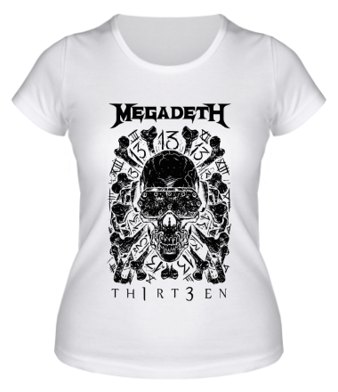 Женская футболка Megadeth - thirteen