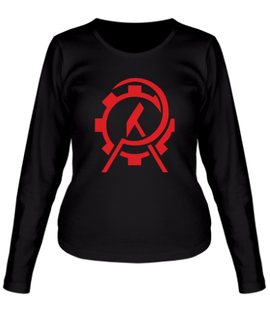 Женская футболка длинный рукав Anarcho Сommunist
