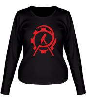 Женская футболка длинный рукав Anarcho Сommunist фото