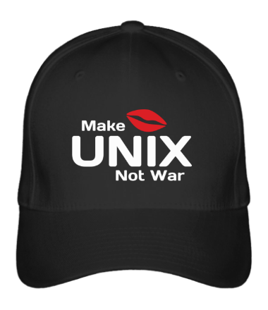 Бейсболка Make unix, not war