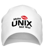 Шапка Make unix, not war фото