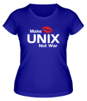 Женская футболка Make unix, not war фото