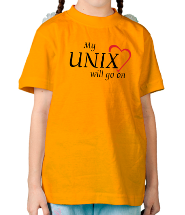 Детская футболка My Unix will go on