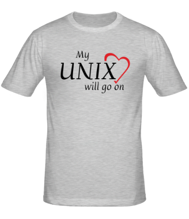 Мужская футболка My Unix will go on