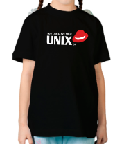 Детская футболка You can leave your Unix on фото