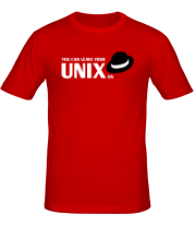 Мужская футболка You can leave your Unix on