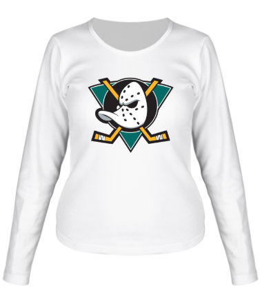 Женская футболка длинный рукав Mighty Ducks Of Anaheim