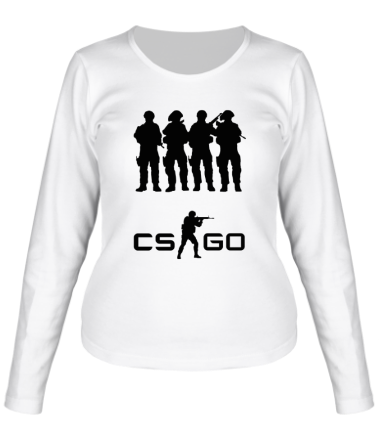 Женская футболка длинный рукав CS GO