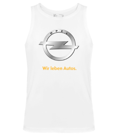 Мужская майка Opel | Wir leben Autos.