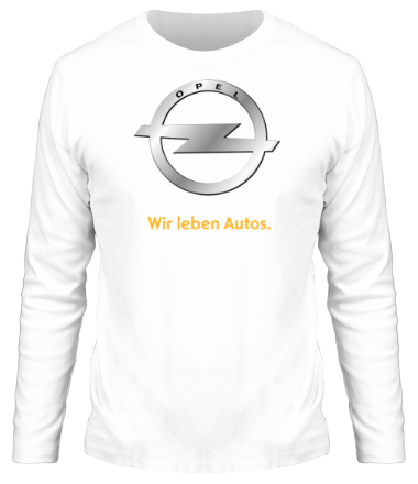 Мужская футболка длинный рукав Opel | Wir leben Autos.