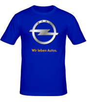Мужская футболка Opel | Wir leben Autos. фото