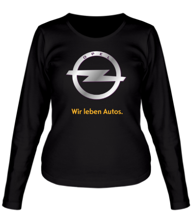 Женская футболка длинный рукав Opel | Wir leben Autos.