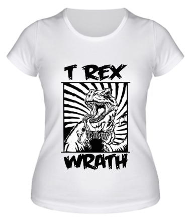 Женская футболка T-Rex wrath