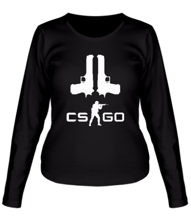 Женская футболка длинный рукав CS GO 2