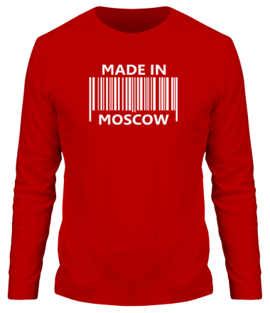 Мужская футболка длинный рукав Made in Moscow