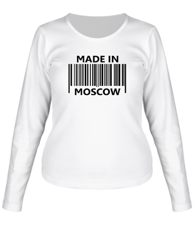 Женская футболка длинный рукав Made in Moscow