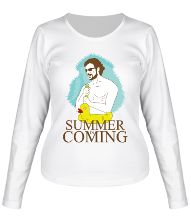 Женская футболка длинный рукав Summer is coming