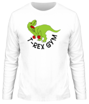 Мужская футболка длинный рукав T-Rex gym фото