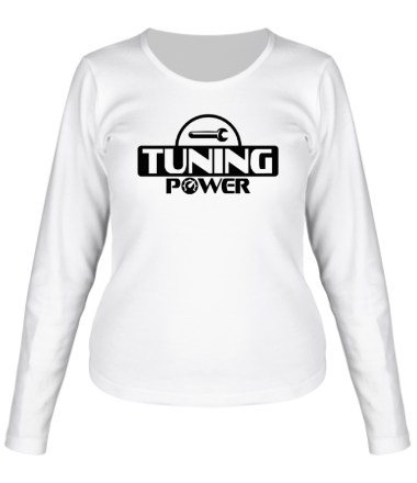 Женская футболка длинный рукав Tuning power