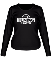 Женская футболка длинный рукав Tuning power