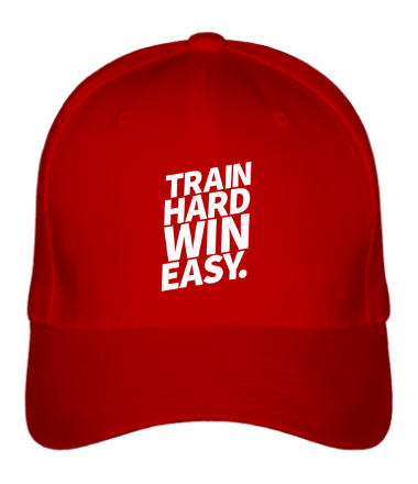 Бейсболка Train hard win easy