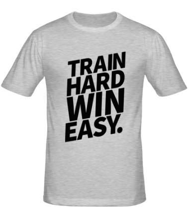 Мужская футболка Train hard win easy