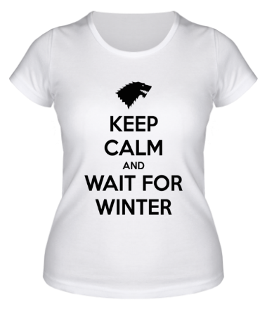 Женская футболка Wait for winter