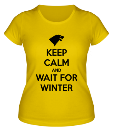 Женская футболка Wait for winter