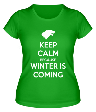 Женская футболка Winter is coming