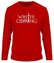 Мужская футболка длинный рукав Игра престолов - Зима близко фото