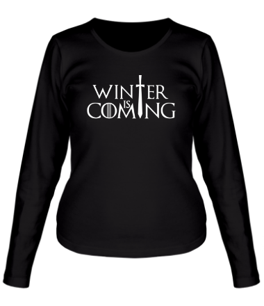 Женская футболка длинный рукав Игра престолов - Зима близко