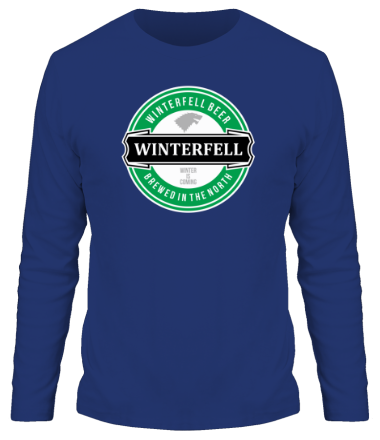 Мужская футболка длинный рукав Winterfell beer