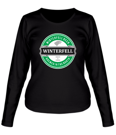 Женская футболка длинный рукав Winterfell beer
