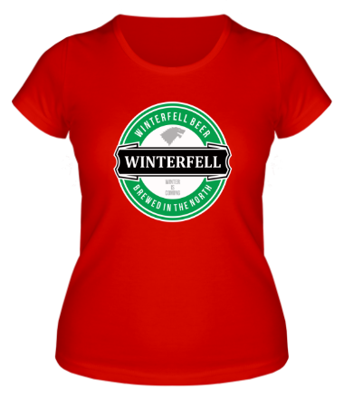 Женская футболка Winterfell beer