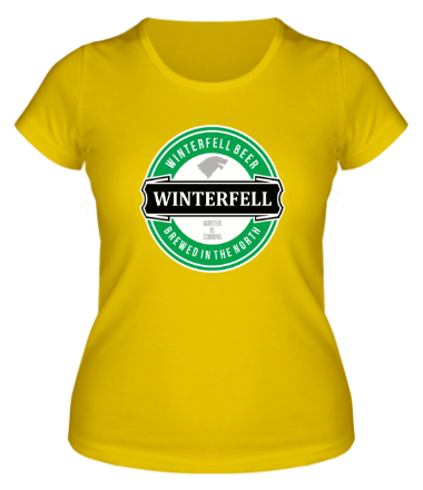 Женская футболка Winterfell beer