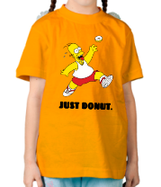 Детская футболка Гомер Симпсон - Только пончик фото