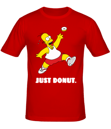Мужская футболка Гомер Симпсон - Только пончик