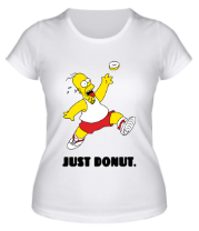 Женская футболка Гомер Симпсон - Только пончик фото