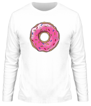 Мужская футболка длинный рукав Пончик Гомера Симпсона фото