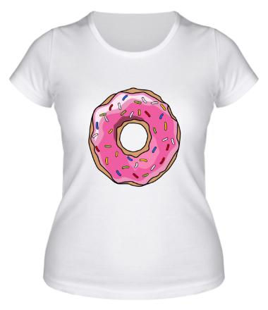 Женская футболка Пончик Гомера Симпсона