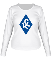Женская футболка длинный рукав Лого Крылья Советов фото