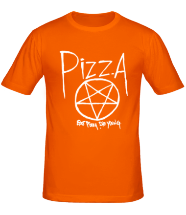 Мужская футболка Eat pizza, die young!