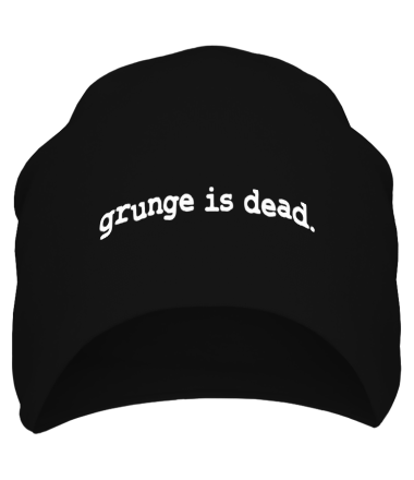 Шапка Grunge is dead. Nirvana. Kurt Cobain!