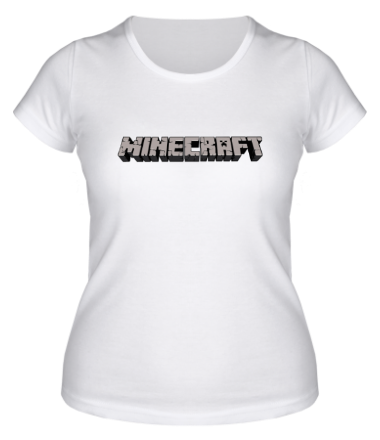 Женская футболка Minecraft Logo!