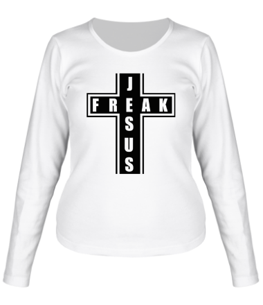 Женская футболка длинный рукав Jesus freak
